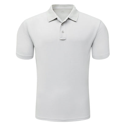 Men's Light Gray Short Sleeve Polo