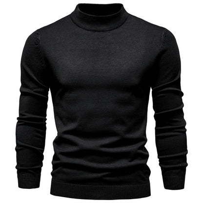 Men's Mockneck Pullover Sweater