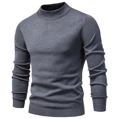 Men's Mockneck Pullover Sweater