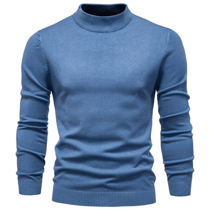 Men's Mockneck Pullover Sweater